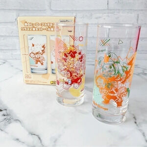 NIB - My  Hero Academia Glass Cup Set BANPRESTO Limited edition